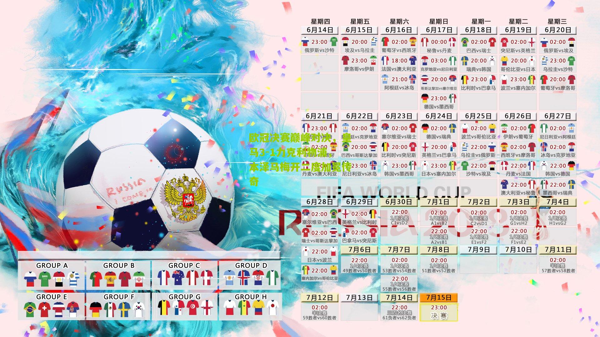 欧冠决赛巅峰对决，皇马3-1力克利物浦，本泽马梅开二度加冕传奇